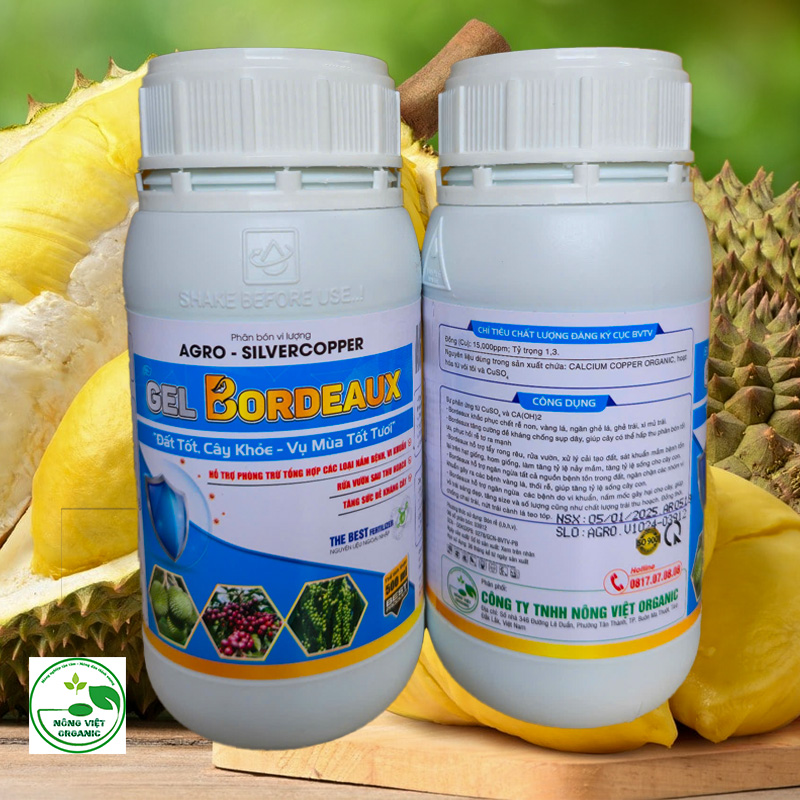 4 Phân bón vi lượng AGRO-SILVERCOPPER GEL BORDEAUX